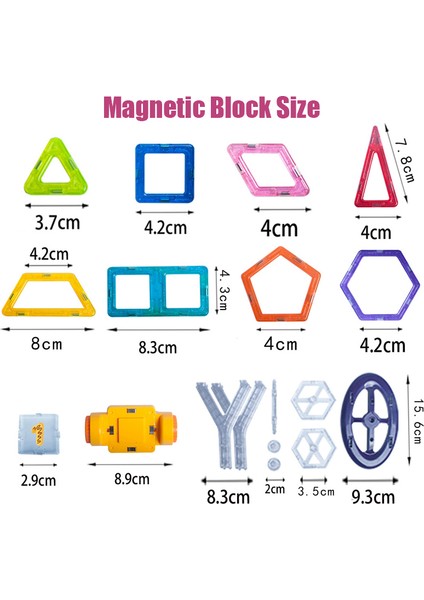 Çikolata Tarzı Manyetik Tasarımcı Inşaat Seti Model & Yapı Oyuncak Plastik Manyetik Bloklar Eğitici Oyuncaklar Çocuklar Için Hediye (Yurt Dışından)