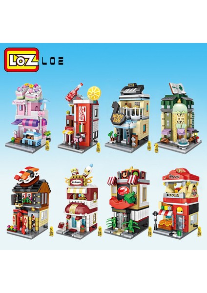 NO.1623 Tarzı Çocuklar ve Yetişkinler Için Loz Yapı Taşları Şehir Manzarası Kafe ve Mağaza Mimari Oyuncak Hediye (Yurt Dışından) fiyatları