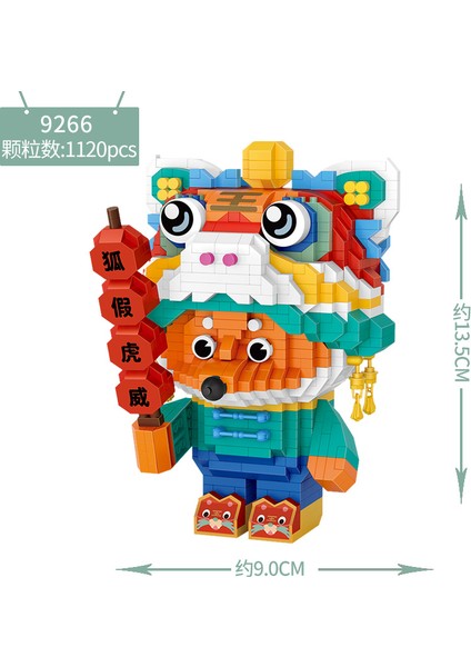 9266 Kutu Stili Yok Loz Mını Yapı Taşları Yaratıcı Çin Gelenek Kültürü Bahar Bayramı Yeni Yıl Koleksiyonu Oyuncaklar Panda (Yurt Dışından) fiyatları