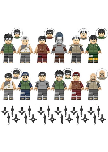 1 Takım KDL804 Stili Anime Naruto Yapı Taşları Uzumaki Sasuke Sakura Kakashi Itachi Kisame Orochimaru Aksiyon Figürleri Tuğlalar Oyuncaklar Hediye Çocuklar Oyuncakları (Yurt Dışından)