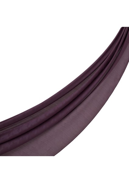 Dört Mevsim Kazayağı Desenli Monogram Şal 04390-İNCIR Moru