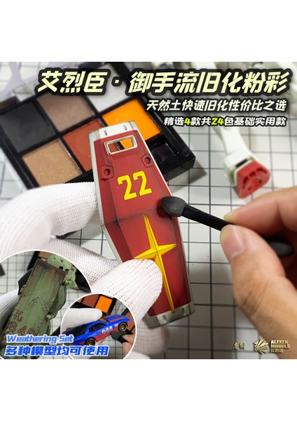 CR023-C Stili Hava Şartları Pas Rengi Seti - Eski Özel Modeller Için Doğal Toprak Pastel Yaşlandırıcı (Yurt Dışından) fırsatları