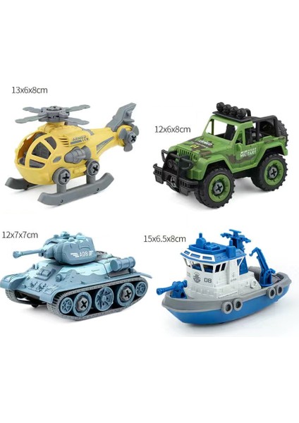 Suv Stili Yeni Sıcak Satış Fındık Sökme Oyuncakları Mühendislik Kamyon Ekskavatör Tank Helikopter Araba Model Tornavida Yaratıcı Araç Eğitim Erkek Oyuncakları (Yurt Dışından) fırsatları
