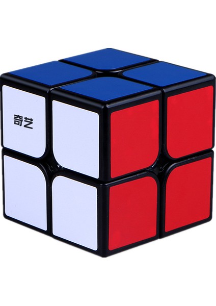2x2 Tarzı Çocuklar Için Eğitici Qıyı Hızlı Siyah Stickerlı Hızlı Rubik Küp Oyuncakları (Yurt Dışından)