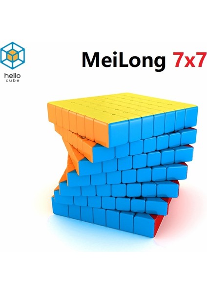 Siyah Stil Hellocube Mofangjiaoshi Moyu Mf7 Sihirli Küp Meilong Küp Sihirli 7x7 Hızlı Bulmaca Cubo Eğitici Oyuncak Çocuk Oyunu (Yurt Dışından)