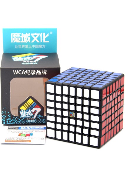 Siyah Stil Hellocube Mofangjiaoshi Moyu Mf7 Sihirli Küp Meilong Küp Sihirli 7x7 Hızlı Bulmaca Cubo Eğitici Oyuncak Çocuk Oyunu (Yurt Dışından)