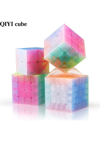 x Stili Qiyi Jelly Renkli Neo Sihirli Küp Şeffaf Küp Bulmaca Parmak Oyuncakları Profesyonel Hız Küpleri Erken Eğitici Oyuncaklar Çocuklar Için (Yurt Dışından) modelleri