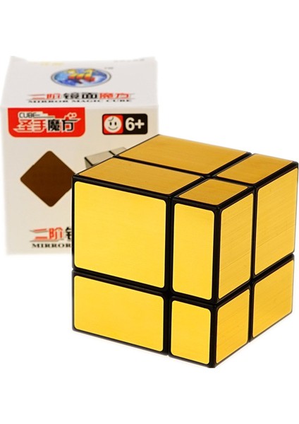 Sarı Stil Shengshou Büyülü Ayna Küp 5.7cm Hızlı Magic Bulmaca Küp 2x2 Cubo Magico Sticker Öğrenme Eğitim Küpleri Çocuklar Için (Yurt Dışından)