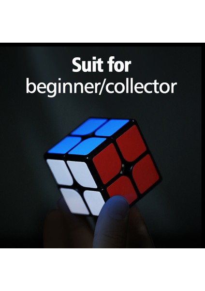 Yupo M Siyah Stil Yongjun Yupo V2 M Manyetik Cubing Hızlı 2x2 2m Sihirli Küp Puzzle Profesyonel Eğitici Oyuncaklar - Çocuklar Için (Yurt Dışından)