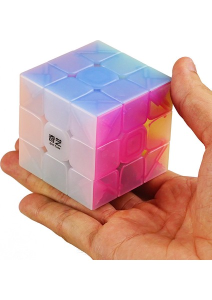 2x2 Tarzı Qiyi Jelly Renkli Neo Sihirli Küp Şeffaf Küp Bulmaca Parmak Oyuncakları Profesyonel Hız Küpleri Erken Eğitici Oyuncaklar Çocuklar Için (Yurt Dışından)