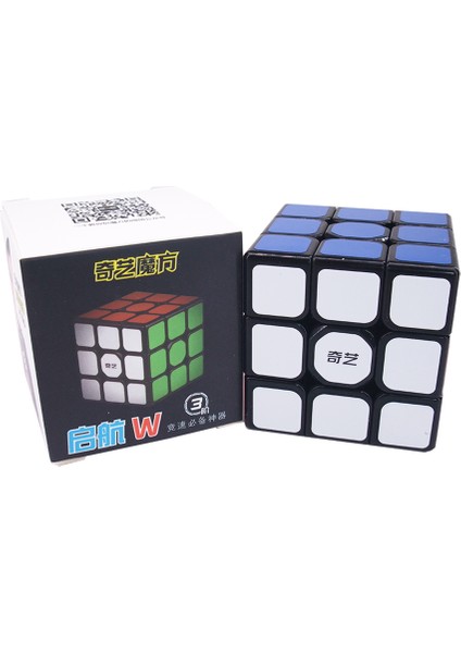Siyah Stil Qiyi Qihang W Magic Cube 3x3 Mofangge Sail Hızlı Küp cm Cubo Magico Eğitici Bulmaca Küp Oyuncakları Çocuklar Için (Yurt Dışından)