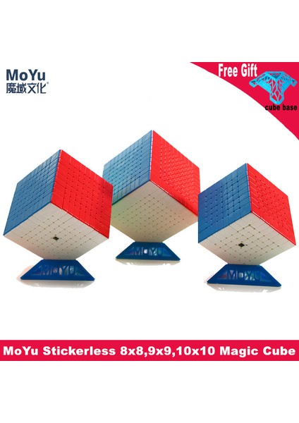 7X7X7 Stili Moyu Meilong Sihirli Küp Çıkartmasız 5x5 6x6 7x7 8x8 9xprofesyonel Hızlı Küp Bulmaca Oyuncak Hediye (Yurt Dışından)