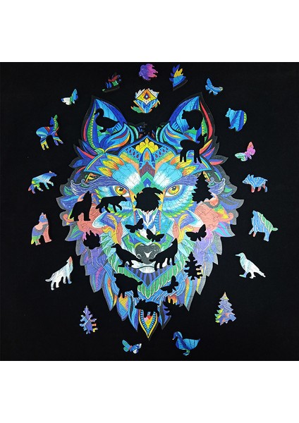 Kelebek A4 Stili En Iyi Hayvan 3D Ahşap Yapboz Aile Eğitici Oyun Oyuncaklar Gizemli Baykuş Kurt Aslan Bulmacalar Ev Dekorasyon Çocuk Hediyesi (Yurt Dışından) indirimleri