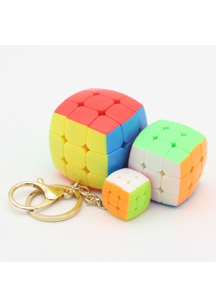 3cm Tarzı Yongjun Mini Anahtarlık Ekmek Küpü Kolye Zincir Anahtar Halkası Mini Sihirli Küp 3x3 Hız Küpü Bulmaca Oyuncakları Çocuklar Için Başlangıç Için (Yurt Dışından)