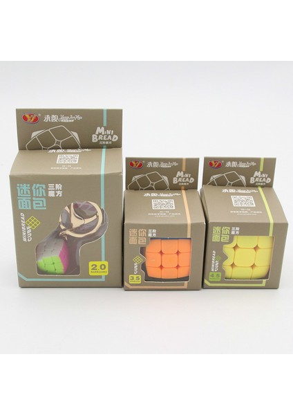 3cm Tarzı Yongjun Mini Anahtarlık Ekmek Küpü Kolye Zincir Anahtar Halkası Mini Sihirli Küp 3x3 Hız Küpü Bulmaca Oyuncakları Çocuklar Için Başlangıç Için (Yurt Dışından)