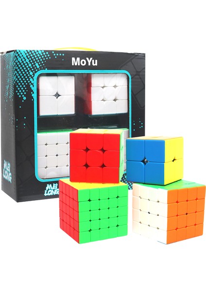 D Stili Moyu Cubing Sınıfı Hediye Kutusu Küp 2x2 3x3 4x4 5x5 Hızlı Profesyonel Sihirli Küpler Meilong 2 Adet Eğitici Bulmaca Oyuncakları (Yurt Dışından) fiyatları