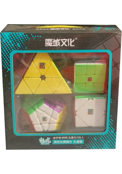 D Stili Moyu Cubing Sınıfı Hediye Kutusu Küp 2x2 3x3 4x4 5x5 Hızlı Profesyonel Sihirli Küpler Meilong 2 Adet Eğitici Bulmaca Oyuncakları (Yurt Dışından) fırsatları