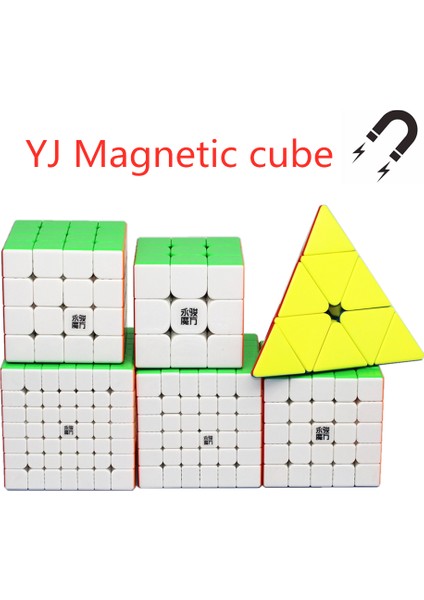 Yj 5x5 Stili Yj V2M Manyetik Sihirli Hız Küpü 3x3 4x4 5x5 6x6 Cubo Magico Profesyonel Manyetik Bulmaca Sihirli Küpler Eğitici Oyuncaklar (Yurt Dışından)