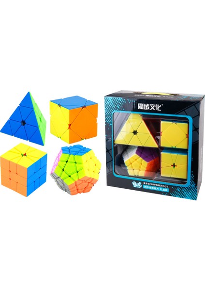 E Stili Moyu Ube Set Piramit Sq1 Megaminx Skew 2x2 4x4 5x5 Hızlı Küp Profesyonel Bulmaca Oyuncakları (Yurt Dışından)