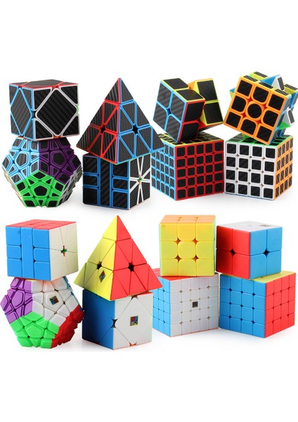 E Stili Moyu Ube Set Piramit Sq1 Megaminx Skew 2x2 4x4 5x5 Hızlı Küp Profesyonel Bulmaca Oyuncakları (Yurt Dışından)