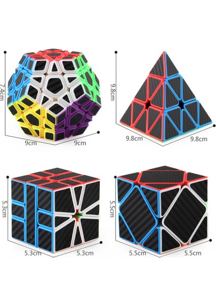 E Stili Moyu Ube Set Piramit Sq1 Megaminx Skew 2x2 4x4 5x5 Hızlı Küp Profesyonel Bulmaca Oyuncakları (Yurt Dışından)