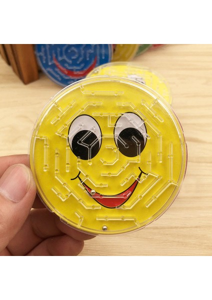 3 Adet Rastgele Renk Stili 3 Adet 7cm Çelik Top Labirent Oyuncakları Çocuklar Yenilik Erken Eğitim Zeka Teaser Entelektüel 3D Bulmaca Jigsaw Tahtası Oyuncak (Yurt Dışından)