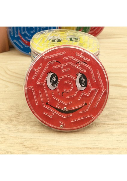 3 Adet Rastgele Renk Stili 3 Adet 7cm Çelik Top Labirent Oyuncakları Çocuklar Yenilik Erken Eğitim Zeka Teaser Entelektüel 3D Bulmaca Jigsaw Tahtası Oyuncak (Yurt Dışından)
