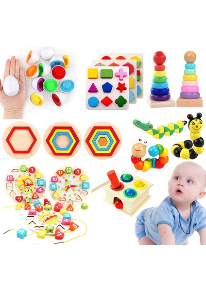 WT179AY Stili Çocuklar Için Eğitici Matematik Oyuncakları Renk ve Şekil Tanıma Oyunu Paskalya Yumurtası (Yurt Dışından) fırsatları