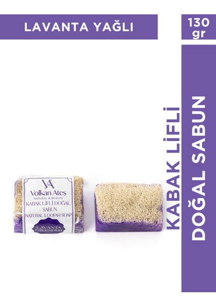 Lavanta Yağlı Kabak Lifli Doğal Sabun 130 gr