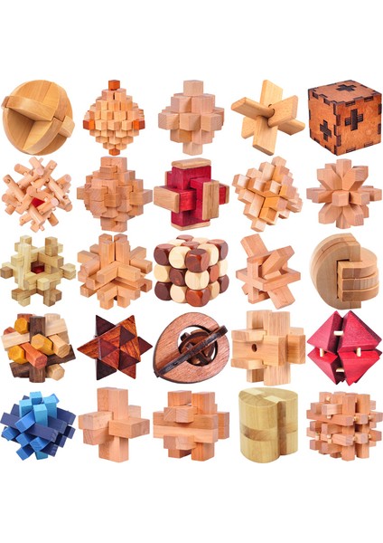Model 36 Tarzı Yetişkinler ve Çocuklar Için Klasik Ahşap Bulmaca Zihin Zeka Testleri Burr Iç Içe Geçen Bulmacalar Oyun Oyuncakları (Yurt Dışından) modelleri