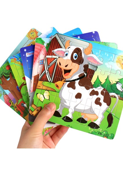 Dk-17 Stili Sıcak Fırsat Ece Çocuk Bulmaca Oyuncak Hayvanlar ve Araçlar Ahşap Puzzle Bebek Eğitici Öğrenme Oyuncakları Çocuklar Hediye Için (Yurt Dışından)