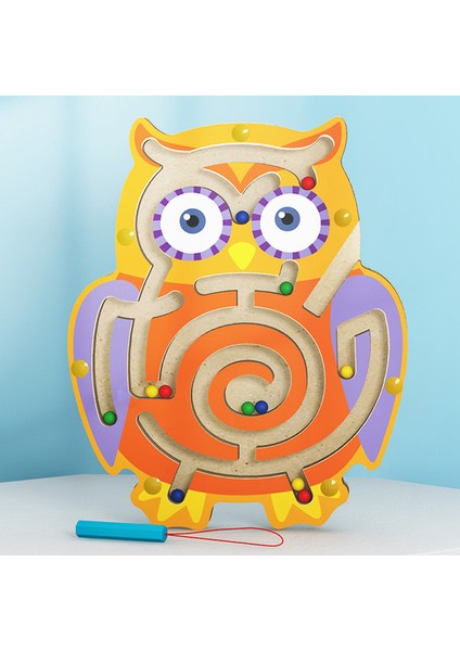 Baykuş Oyuncak 145 Tarzı Çocuk Montessori Erken Öğrenme Eğitici Oyuncaklar Ahşap Manyetik Hayvan Labirent Bulmaca Dinozor Yürüyen Boncuk Labirent Çocuk Oyuncakları (Yurt Dışından)