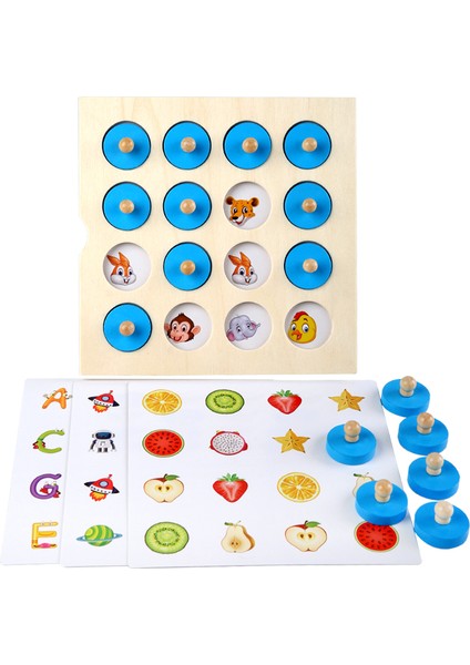 D Stili Çocuklar Ahşap Bulmaca Oyunu Anında Fotoğraf Hafıza Satranç Bebek Montessori Erken Öğrenme Eğitici Oyuncaklar Hediye Için (Yurt Dışından)
