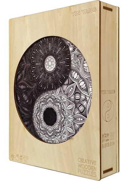 20X20CM 106 Adet Stil Ahşap Bulmaca Burçlar Jigsaw Gizemli Zodiac Ahşap Kendin Yap El Sanatları Hediyeler Bulmacalar Oyunlar Yetişkinler Çocuklar Eğitici Oyuncaklar (Yurt Dışından)