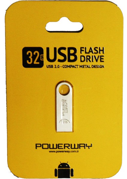 32 GB Metal USB 2.0 Flash Bellek (5132)
