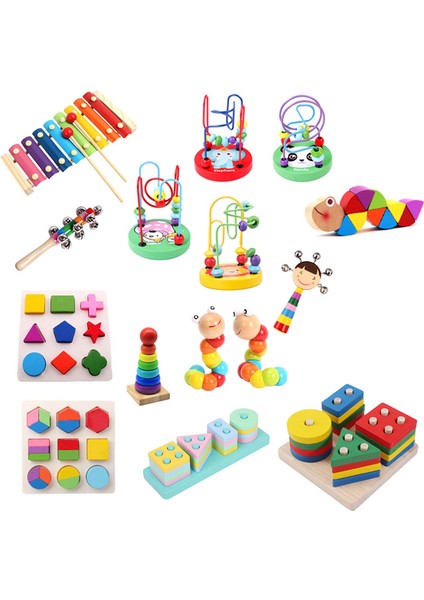 Çıngıraklı OYUNCAKLAR328 Tarzı Montessori Bebek Oyuncakları 6 Ay Ağaç Puzzle Labirent Boncuk Erken Eğitici Oyuncaklar Aile Oyunu Çıngırak Yapı Taşı (Yurt Dışından)