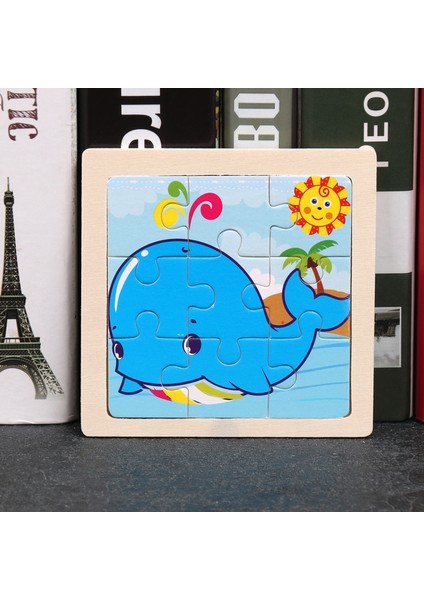 Balina Tarzı Çocuklar Için Ahşap 3D Bulmaca Jigsaw Tangram Oyuncak Bebek Karikatür Hayvan Trafik Bulmacaları Zeka Çocuk Oyuncak Eğitim Öğrenme Oyuncakları (Yurt Dışından)