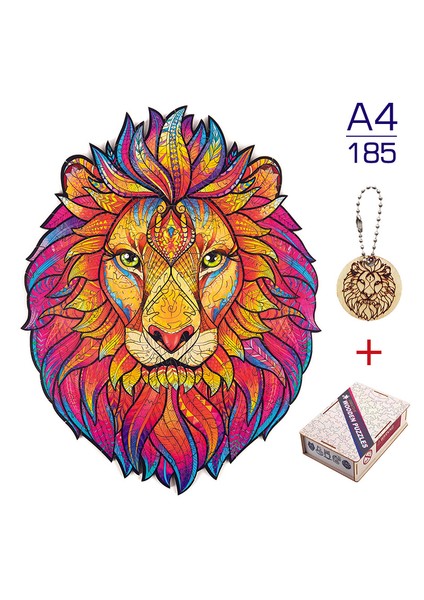 Sz-01-A4 Stili Hayvan Ahşap Puzzle Gizemli Baykuş Kurt Aslan Bulmaca Eğitici Çocuk Oyuncağı Ahşap Bulmacalar Ev Dekorasyonu (Yurt Dışından)