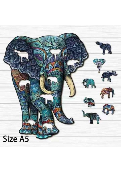 Fil A5 Stili En Iyi Hayvan 3D Ahşap Yapboz Aile Eğitici Oyun Oyuncaklar Gizemli Baykuş Kurt Aslan Bulmacalar Ev Dekorasyon Çocuk Hediyesi (Yurt Dışından)