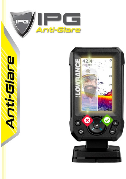 Lowrance Eagle 4in Fishfinder - Ipg Anti-Glare Yansıma Önleyici Mat Ekran Koruyucu fiyatları