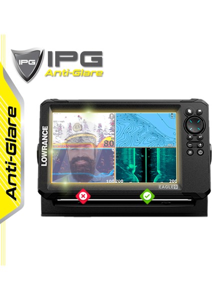 Lowrance Eagle 9in Fishfinder - Ipg Anti-Glare Yansıma Önleyici Mat Ekran Koruyucu fiyatları