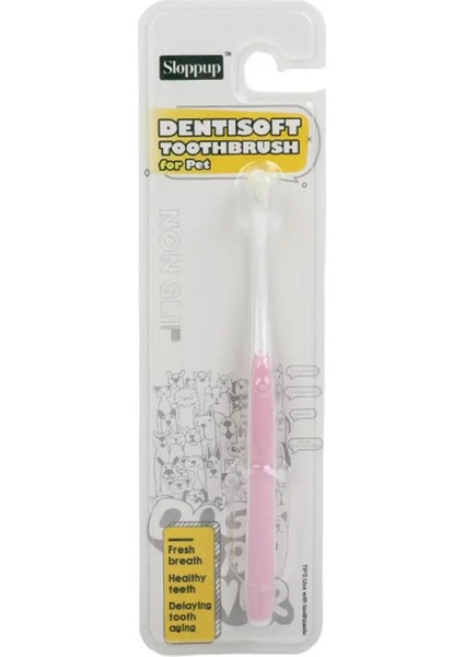 Köpek Diş Fırçası Köpek Dişleri Temizleme Yumuşak Saç Diş Fırçası Köpekler Için Oral Temizlik Saplı Köpekler Fırça Evcil Hayvan Ürünleri Renk: Pembe (Yurt Dışından)