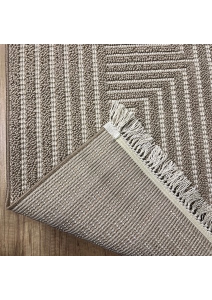 Vega S5511A Vizon Bej Hav Toz Vermez Hasır Dokuma Modern Makina Halısı modelleri