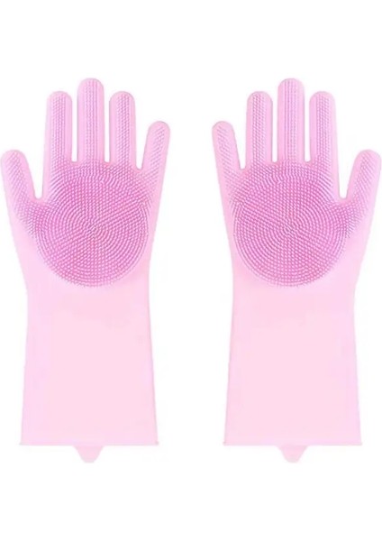 Evcil Hayvan Bakımı Temizleme Eldivenleri Köpek Kedi Banyo Eldiveni Dolaylı Şampuan Jeli Kazıyıcı Temiz Yumuşak Silikon Eldiven El Cilt Koruması Renk:gri (Yurt Dışından)