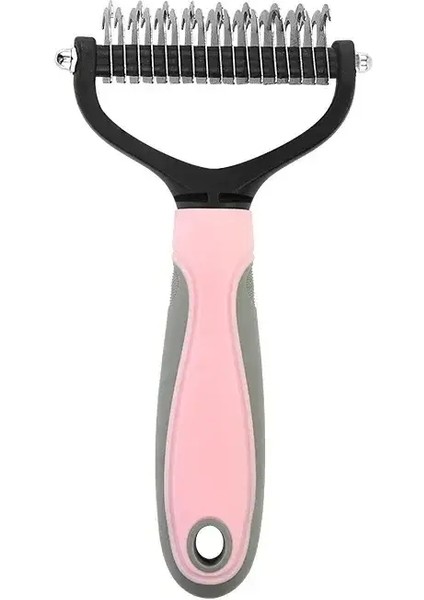 Kedi Tüy Temizleme Tarak Köpek Tüy Temizleme Fırçası Çelik Çift Taraflı Evcil Hayvan Bakım Fırçası Kırıkların Giderilmesi Kedi Aksesuarları Renk:pembe L 17DIŞ (Yurt Dışından)