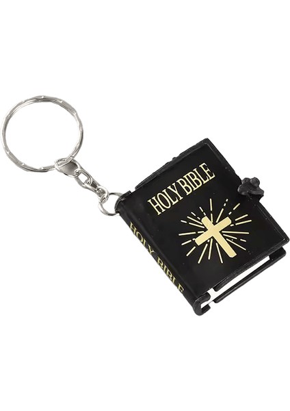Moda Kutsal Incil Anahtarlık Mini Hıristiyan Ingilizce Kitap Anahtarlık Hediye Için (Yurt Dışından)