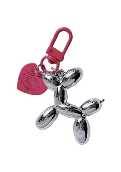 Moda Anahtarlık Punk Y2K Balon Köpek Anahtarlıklar Kadınlar Için Çanta Kolye Takı Biblo Kız Araba Anahtarlık Anahtarlık Aksesuarları (Yurt Dışından)