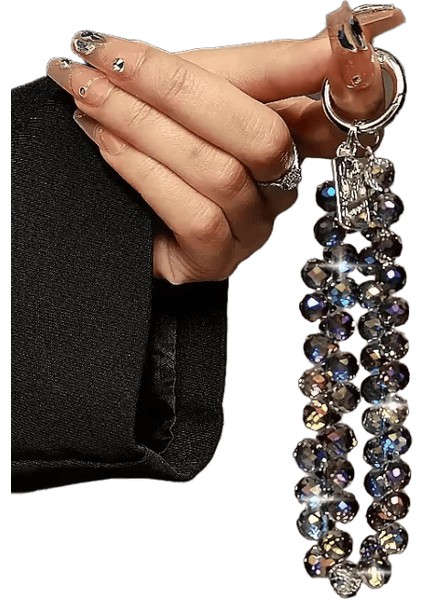 Lüks Telefon Ipi High-End Su Damlası Kristal Asma Zincir El Boncuklu Bilek Zinciri Elde Tutulan Kolye Zarif Aksesuarlar (Yurt Dışından)