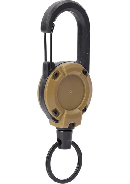 1/2 Adet Çelik Tel Halat Geri Çekilebilir Çekme Makarası Karabina Anahtar Zincirleri Toka Bahar Anahtar Tutucu Açık Sportif Anahtarlık Çoklu Alet (Yurt Dışından)