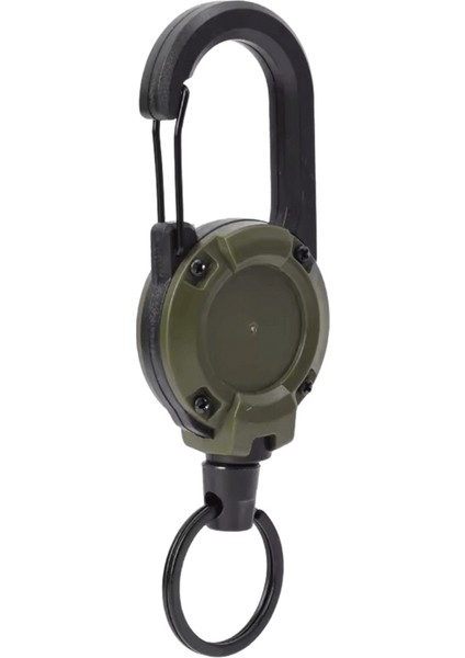 1/2 Adet Çelik Tel Halat Geri Çekilebilir Çekme Makarası Karabina Anahtar Zincirleri Toka Bahar Anahtar Tutucu Açık Sportif Anahtarlık Çoklu Alet (Yurt Dışından)